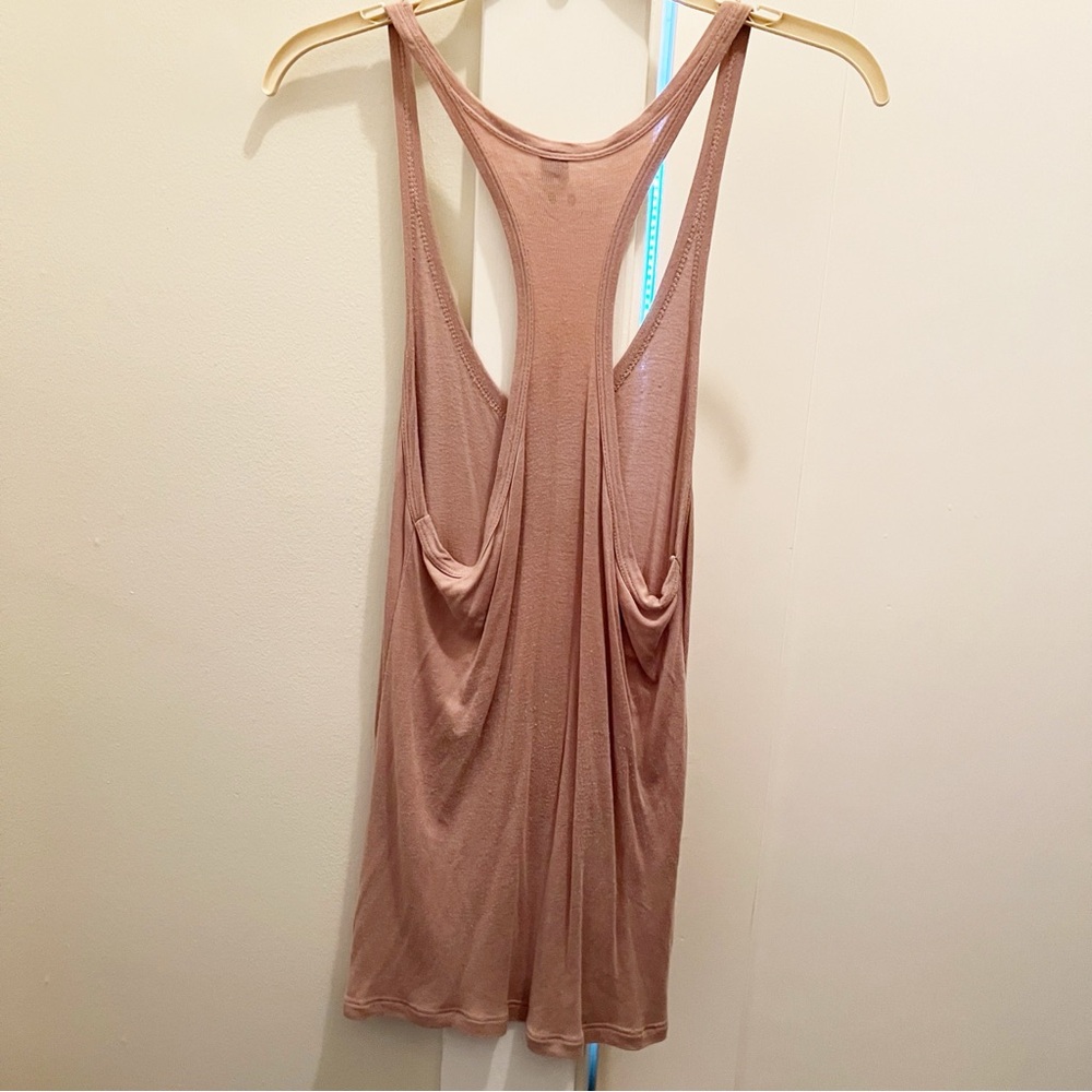 Farm Rio Pink Racerback Casual Tank Top Button Front - Picture 2 of 9
